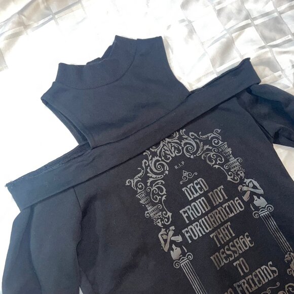 Killstar cold shoulder tunic - Picture 5 of 13